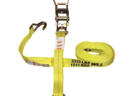 ANCRA CARGO RATCHET STRAP W J-HOOKS & LONG WIDE HANDLE Sale