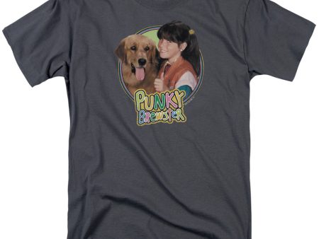 PUNKY BREWSTER : PUNKY AND BRANDON S\S ADULT 100% COTTON 18\1 T-SHIRT CHARCOAL 2X Online Hot Sale