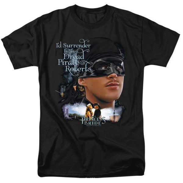 PRINCESS BRIDE : SURRENDER S\S ADULT 100% COTTON 18\1 T-SHIRT Black XL Cheap