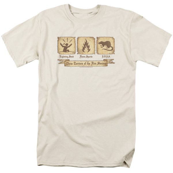 PRINCESS BRIDE : THREE TERRORS S\S ADULT 100% COTTON 18\1 T-SHIRT CREAM SM Online