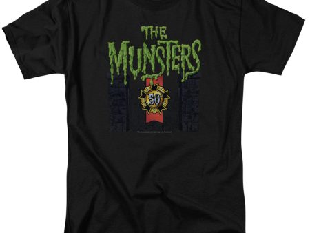 MUNSTERS : 50 YEAR LOGO S\S ADULT 100% COTTON 18\1 T-SHIRT BLACK 6X Fashion