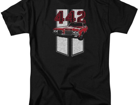 OLDSMOBILE : 442 S\S ADULT 100% COTTON 18\1 T-SHIRT BLACK 6X Sale