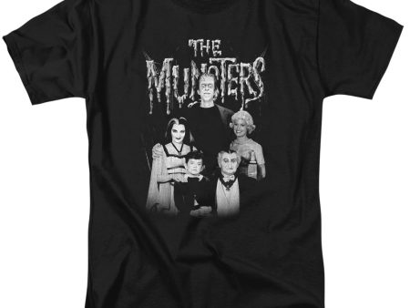 MUNSTERS : FAMILY PORTRAIT S\S ADULT 100% COTTON 18\1 T-SHIRT BLACK 3X For Discount